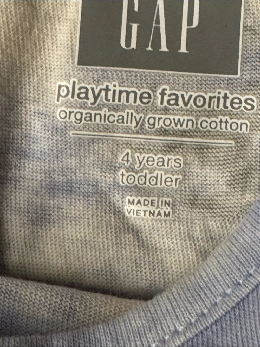GAP Girls' Light Blue Tie-Dye Unicorn Tee